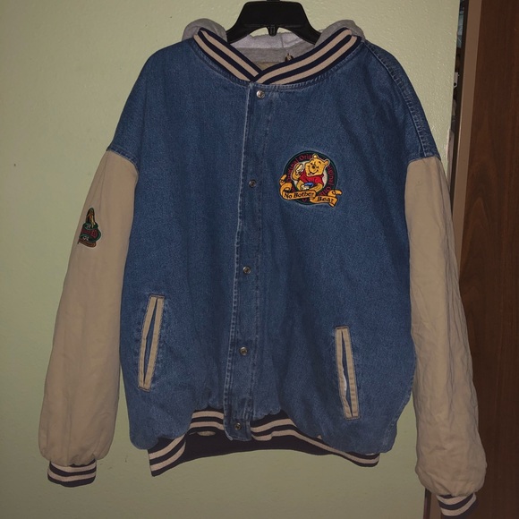 winnie the pooh vintage varsity jacket